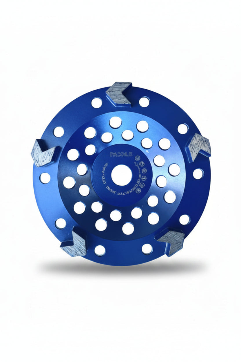 180mm (7”) 5-Segment Arrow Diamond Grinding Cup Wheel for Concrete