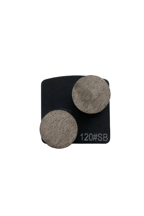 Double button Redi Lock diamond grinding shoe 120 grit hard bond for concrete floor preparation