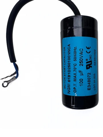 100µF 250VAC motor start capacitor for single phase electric motors