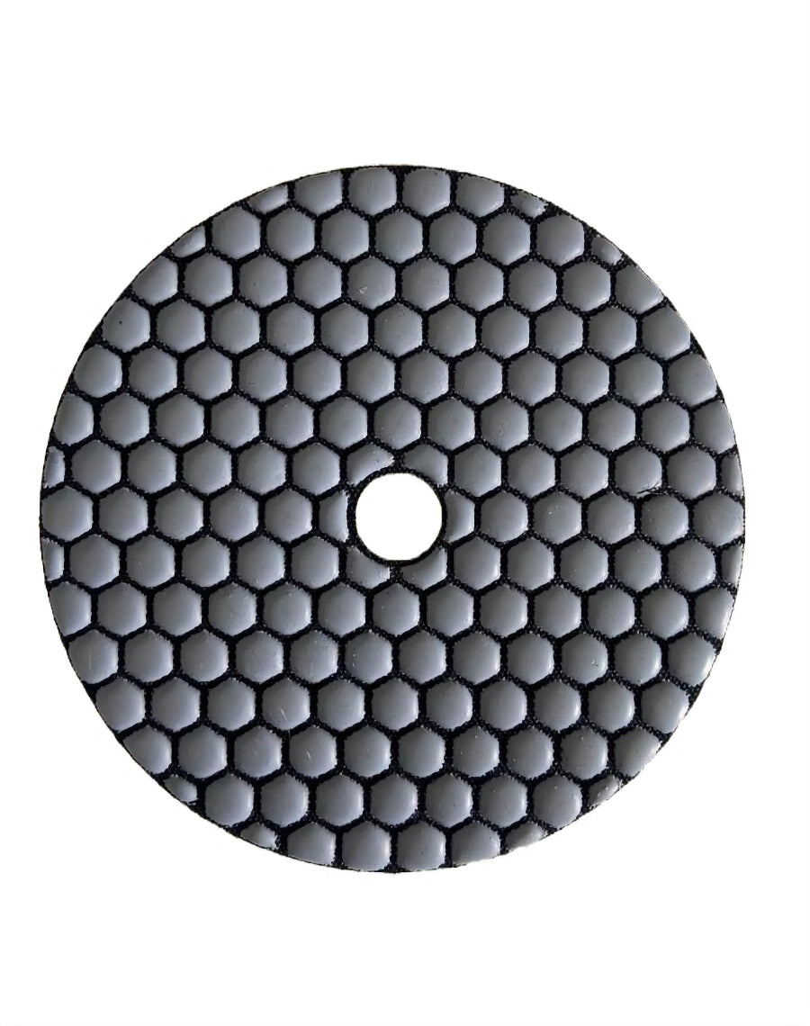 125mm honeycomb resin polishing pad 100 grit for concrete surface refinement and smoothing