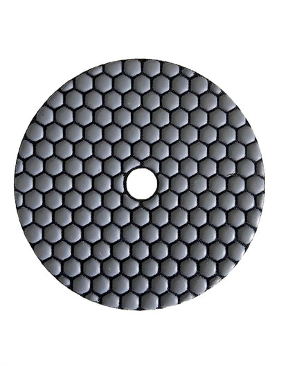 125mm honeycomb resin polishing pad 100 grit for concrete surface refinement and smoothing