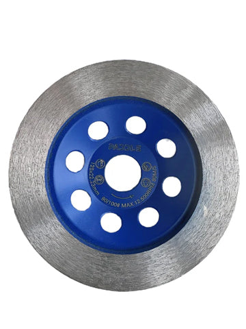 125mm 5 inch continuous diamond grinding cup wheel 100 grit for fine concrete surface grinding and finishing