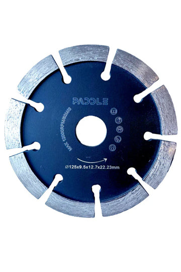 125mm crack chasing blade for concrete with 10mm V-segment diamond design for crack repair preparation