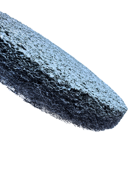 Side view of 230mm resin concrete polishing pad showing thickness and construction