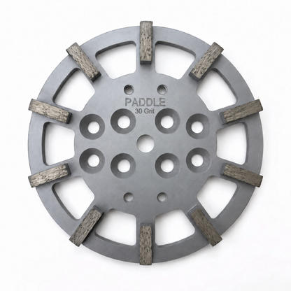 250mm , 10 inch diamond concrete grinding disc with 10 segments 30 Grit for floor grinders