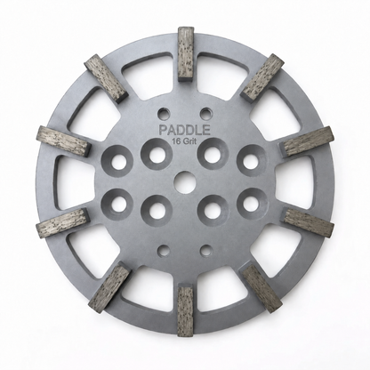 250mm 10 inch diamond concrete grinding disc with 10 segments 16 - 30 Grit for floor grinders