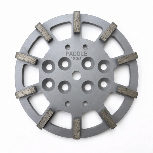 250mm 10 inch diamond concrete grinding disc with 10 segments 16 - 30 Grit for floor grinders