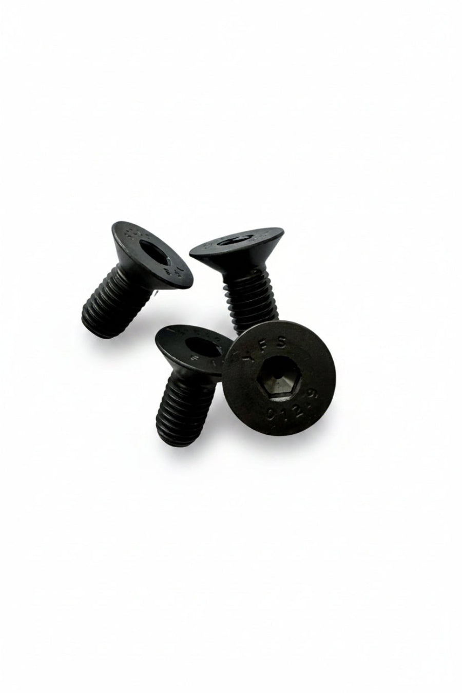Pack of 4 countersunk hex socket bolts for 250mm floor grinder plates and industrial machinery
