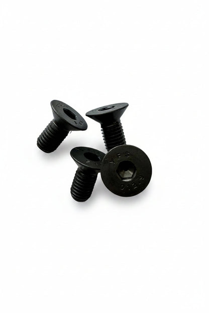 Pack of 4 countersunk hex socket bolts for 250mm floor grinder plates and industrial machinery