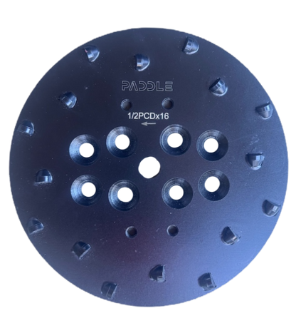 250mm PCD grinding disc with 16 segments for aggressive concrete coating removal