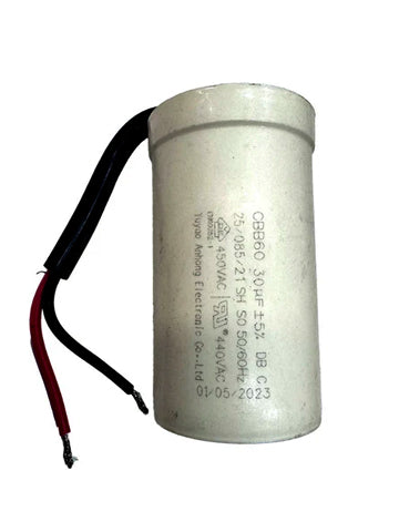 30uF 450VAC motor run capacitor CBB60 for single-phase electric motors used in HVAC systems, pumps, compressors, and fans