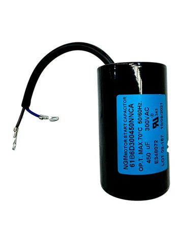 450uF 300VAC motor start capacitor for single-phase electric motors used in HVAC systems, compressors, and pumps