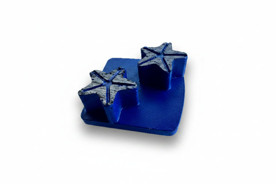 Redi-Lock segments with star shape for concrete heavy grinding 
