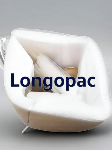 Longopac vacuum bags in use on a construction site reducing airborne dust during concrete grinding and cutting