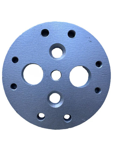 mounting plate for concrete grinding disc connecting coupling to grinder