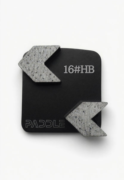 Double arrow Redi Lock diamond grinding shoe 16 grit hard bond for grinding hard concrete floors