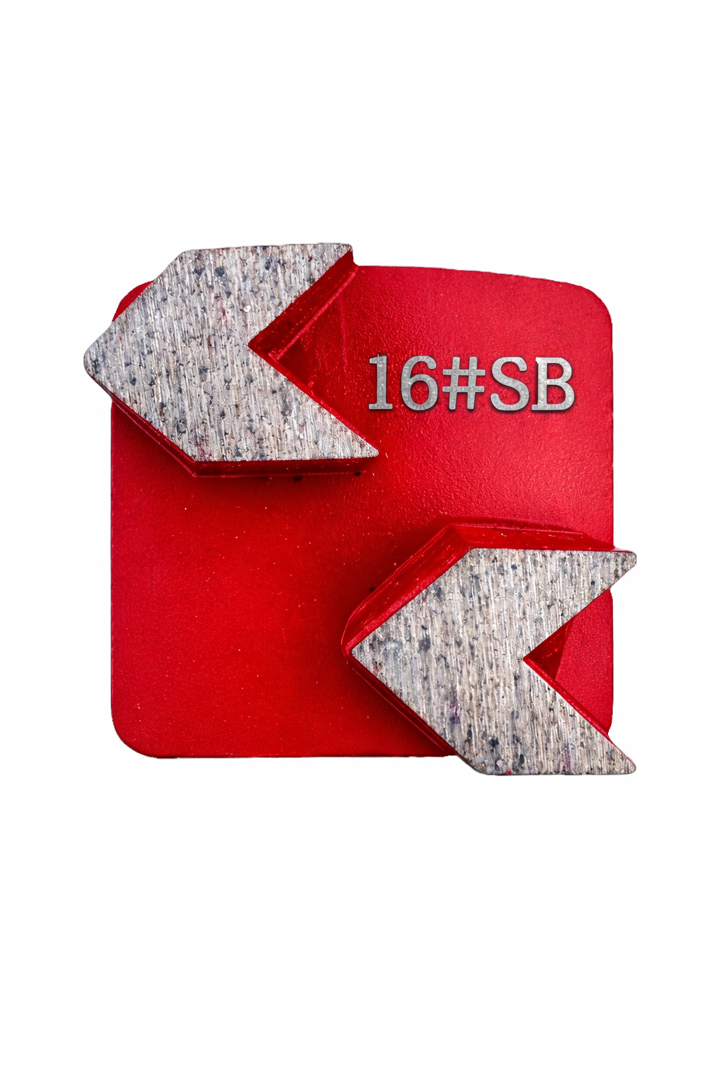 Double arrow Redi Lock diamond grinding shoe 16 grit soft bond for concrete surface preparation