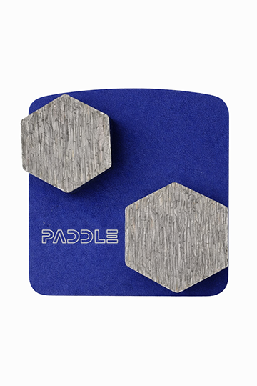 Double hexagon Redi Lock diamond grinding segment 60 grit for concrete grinding and polishing preparation