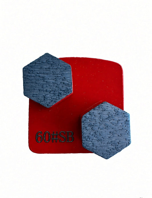 Double Hexagon Redi Lock grinding shoe 60 grit diamond segment for concrete floor grinding and surface preparation