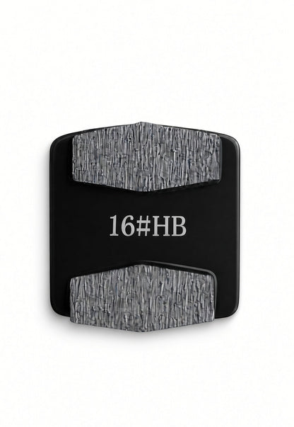 Double Rectangle Redi Lock diamond grinding shoe 16 grit hard bond
