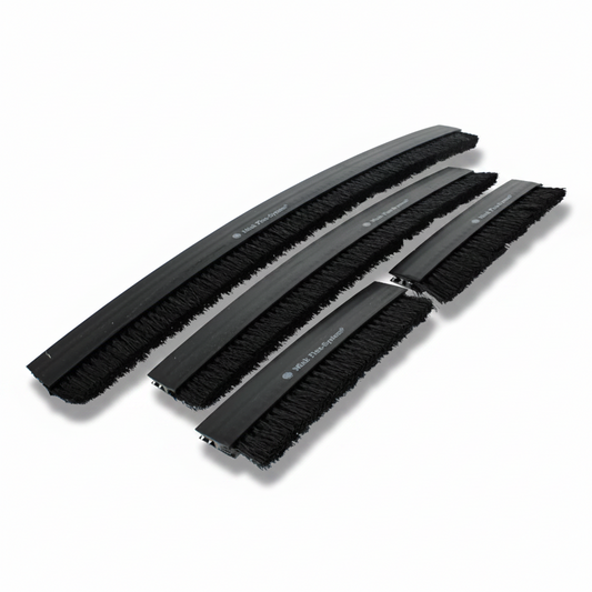 Husqvarna PG-280 brush kit 5826399-01 installed on floor grinder dust shroud for improved dust control