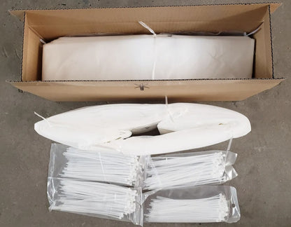 Longopac continuous vacuum bag system installed on a construction dust extractor for clean and hygienic waste disposal