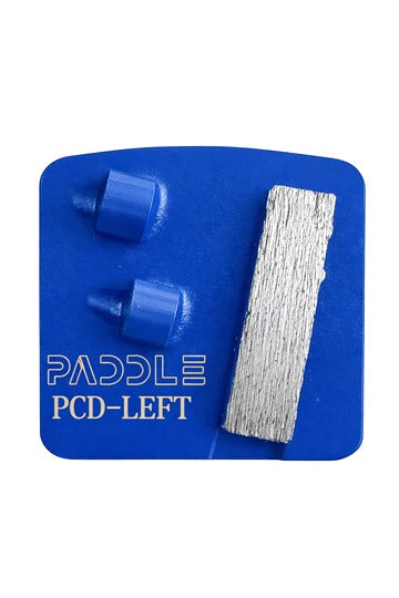 2 x PCD left Redi Lock diamond grinding shoe for aggressive concrete coating removal