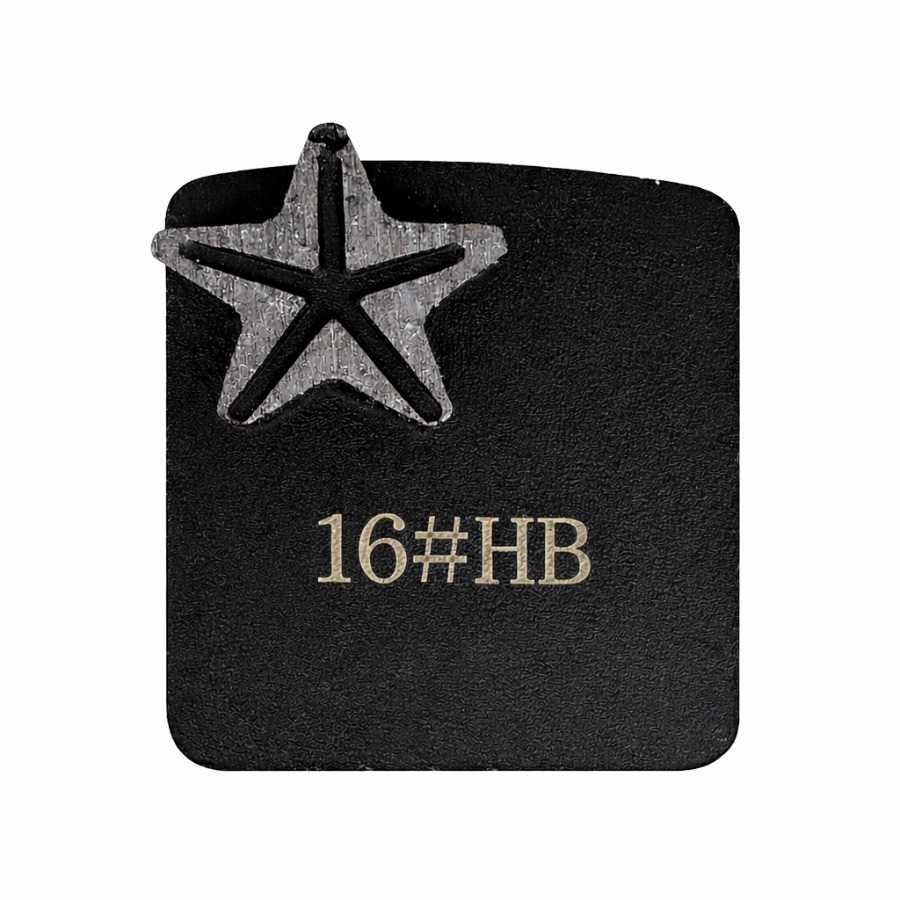 Redi Lock single star diamond grinding segment 16 grit hard bond