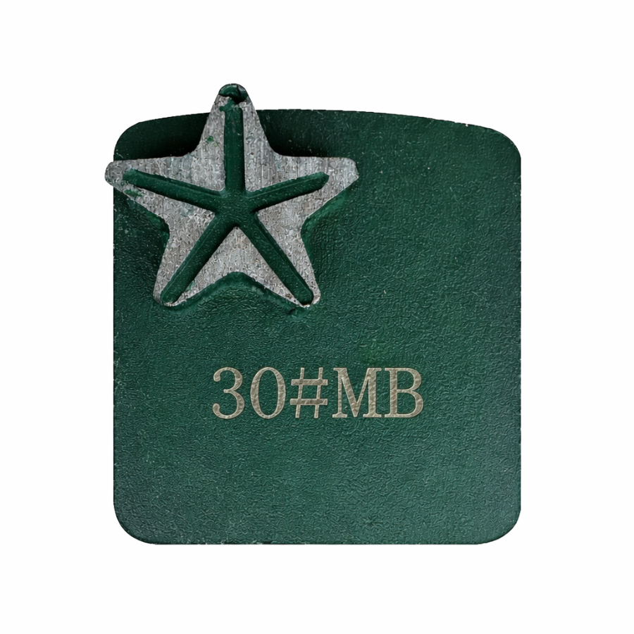 Redi Lock single star diamond grinding segment 30 grit medium bond