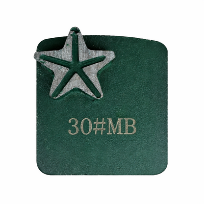 Redi Lock single star diamond grinding segment 30 grit medium bond