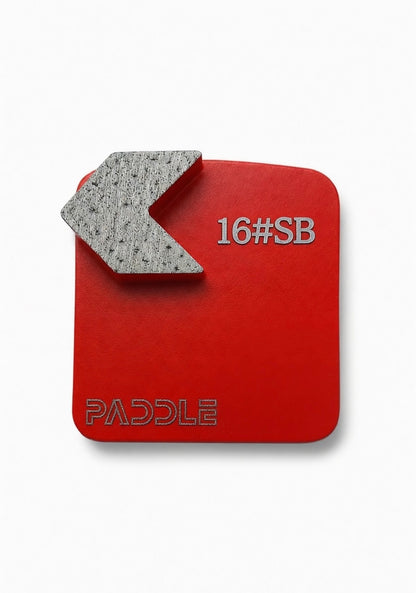 Single Arrow Redi Lock 16 Grit Soft Bond diamond grinding shoe for concrete surface preparation and coating removal.