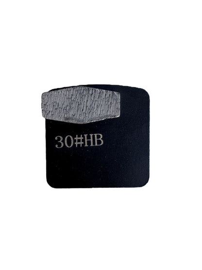 Single rectangle Redi Lock diamond grinding shoe 30 grit hard bond for grinding dense concrete floors