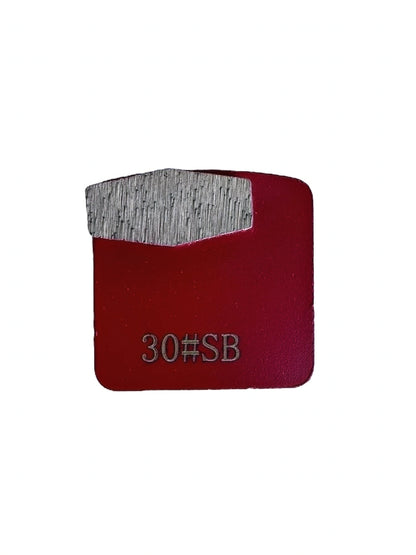 Single rectangle Redi Lock diamond grinding shoe 30 grit soft bond for concrete floor preparation