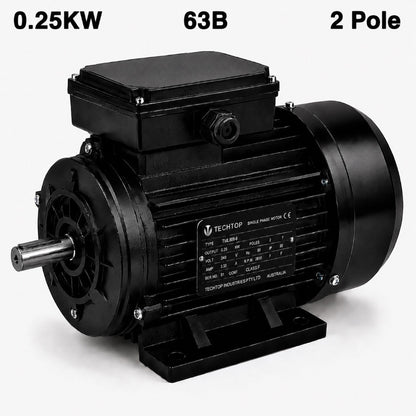 Techtop TML 63B 0.25kW 2 Pole 240V single phase electric motor