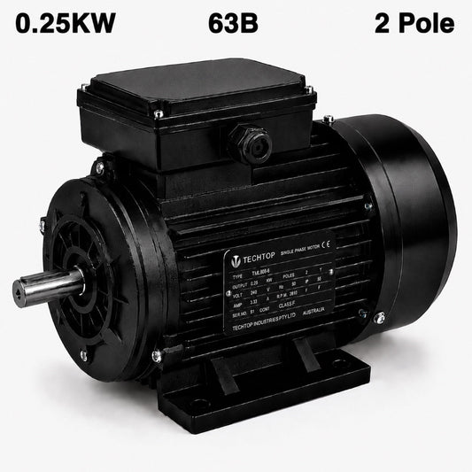 Techtop TML 63B 0.25kW 2 Pole 240V single phase electric motor
