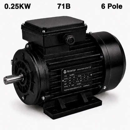 Techtop TML 71B 0.25kW 6 Pole 240V single phase electric motor