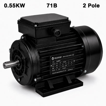 Techtop TML 71B 0.55kW 2 Pole 240V single phase electric motor