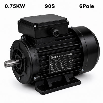Techtop TML 90S 0.75kW 6 Pole 240V single phase electric motor