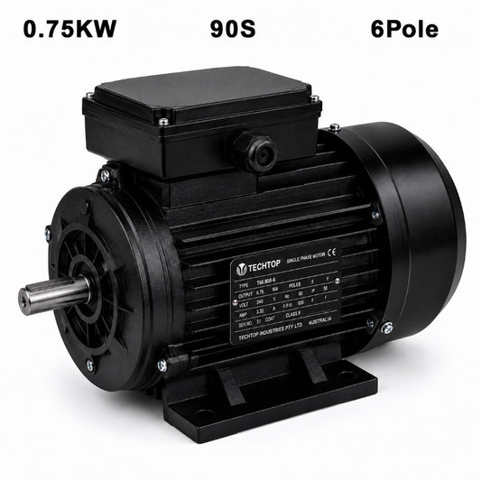 Techtop TML 90S 0.75kW 6 Pole 240V single phase electric motor