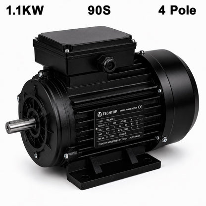 Techtop TML 90S 1.1kW 4 Pole 240V single phase electric motor