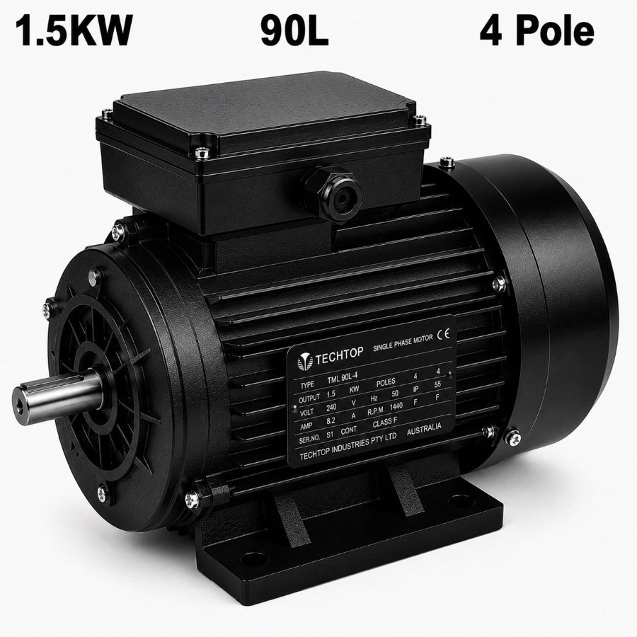 Techtop TML 90L 1.5kW 4 Pole 240V single phase electric motor