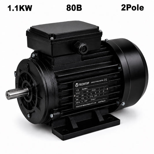 Techtop TML 80B 1.1kW 2 Pole 240V single phase electric motor