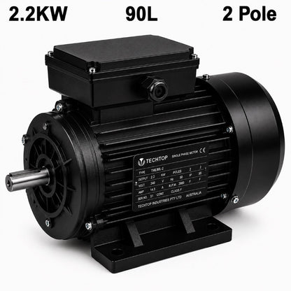 Techtop TML 90L 2.2kW 2 Pole 240V single phase electric motor