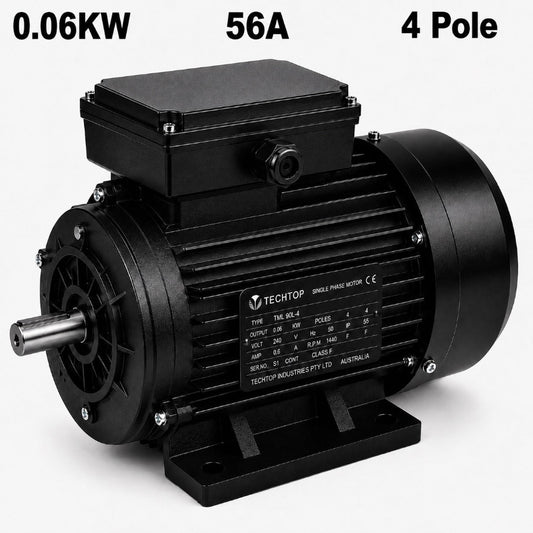 Techtop TAI 0.06kW 4 pole 56A frame three phase aluminium electric motor