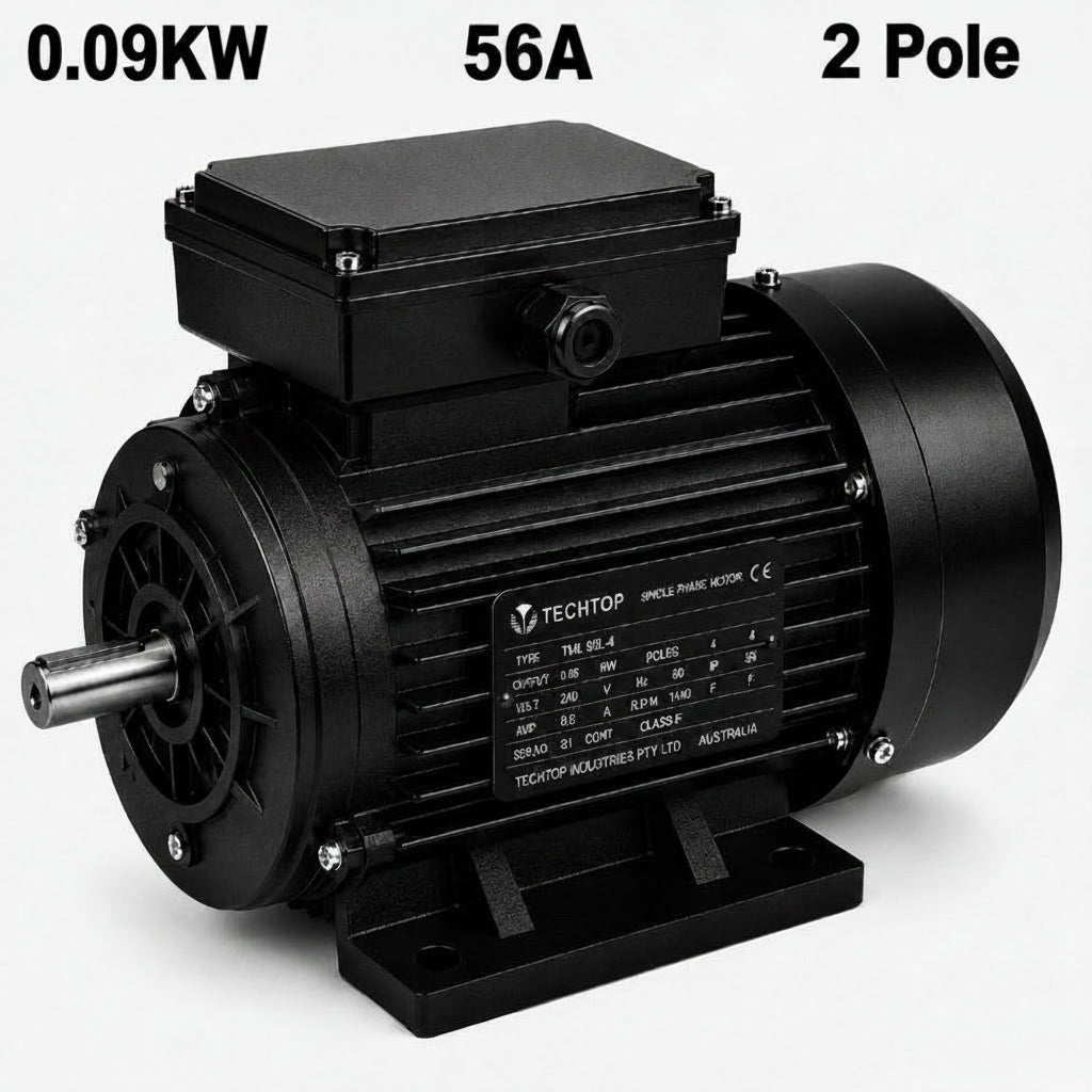 Techtop TAI 0.09kW 2 pole 56A frame three phase aluminium electric motor