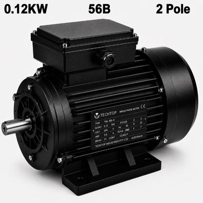 Techtop TAI 0.12kW 2 pole 56B frame three phase aluminium electric motor