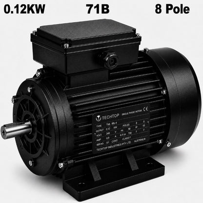 Techtop TAI 0.12kW 8 pole 71B frame three phase aluminium electric motor
