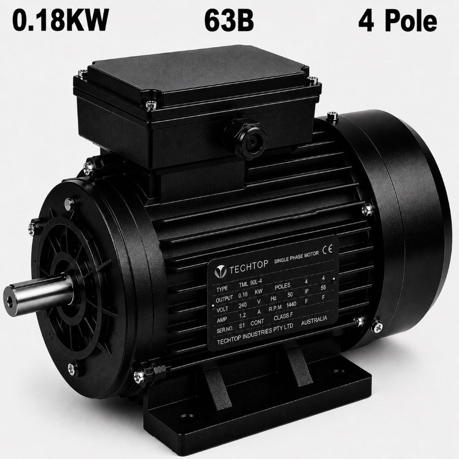 Techtop TAI 0.18kW 4 pole 63B three phase electric motor