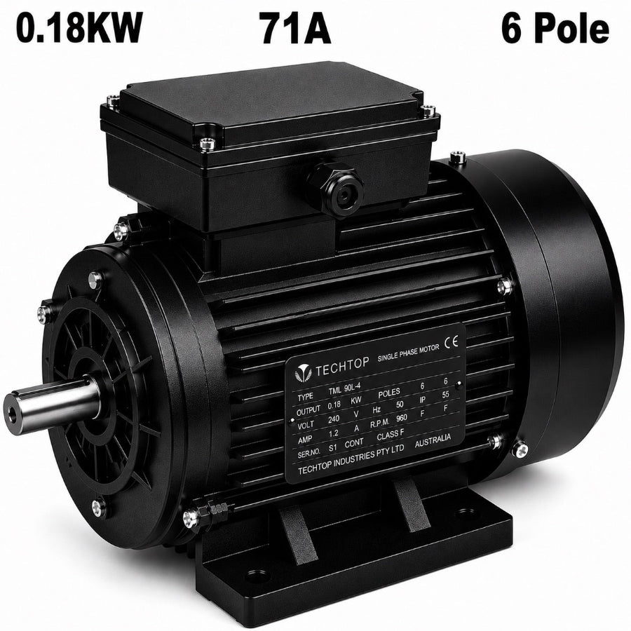 Techtop TAI 0.18kW 6 pole 71A three phase electric motor
