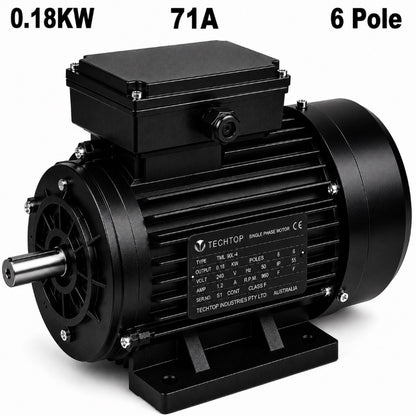 Techtop TAI 0.18kW 6 pole 71A three phase electric motor